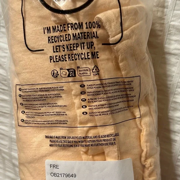 Free-est Demi Cotton-Linen Pants.Color Pale Peach. - Picture 11 of 12